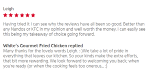 white's gourmet fried chicken