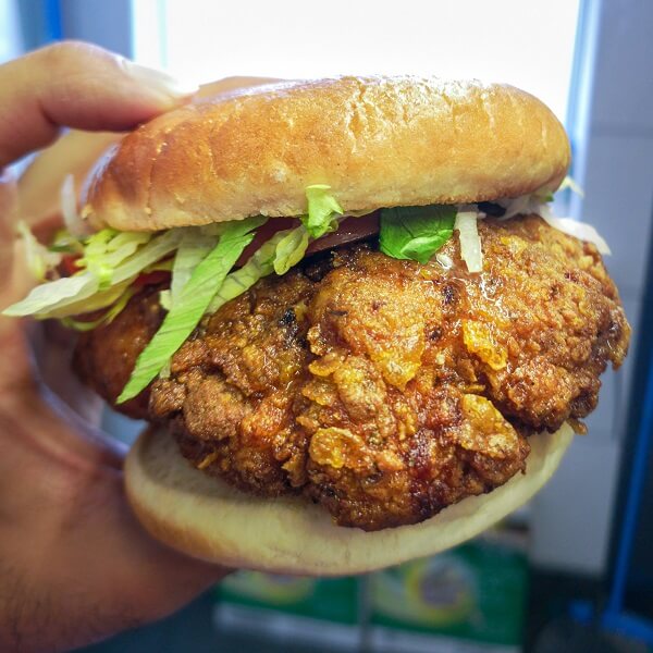 Crunchy Buttermilk Fried Chicken Burgers